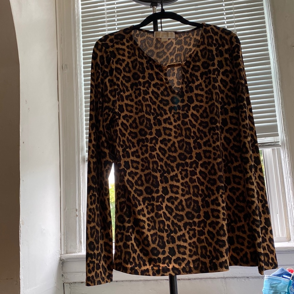 Michael Kors leopard print shirt